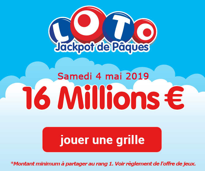 Tirage Loto spécial Pâques : Le jackpot grimpe encore et atteint 16M€